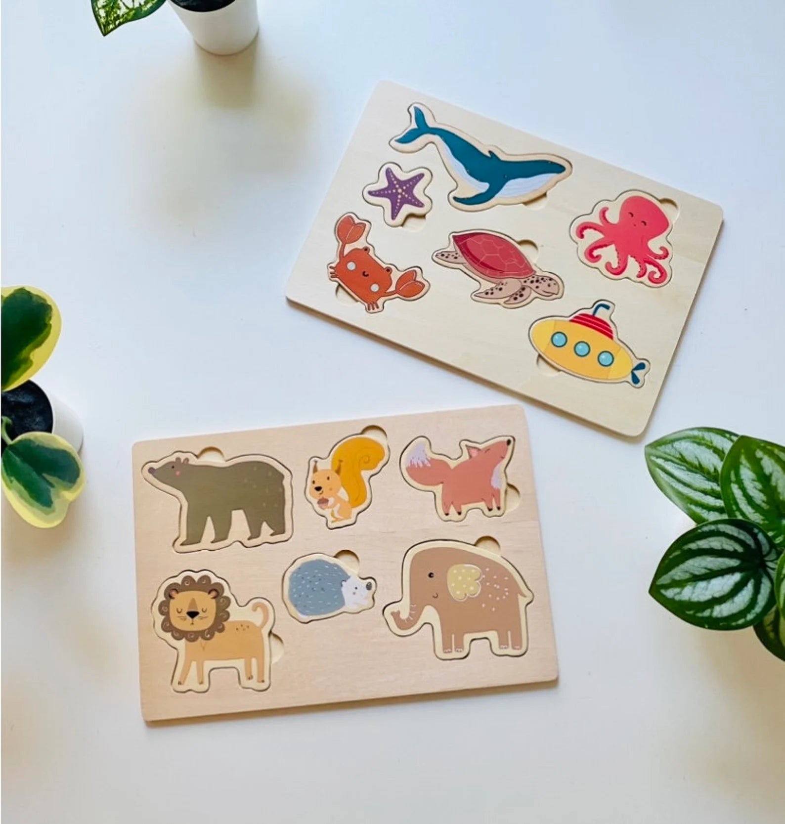 baby toys, wooden animal puzzle, animal puzzle for kids, sea animal puzzles, puzzles for 1 year olds.